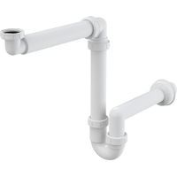 Сифон для раковины AlcaDrain (AlcaPlast) A434 экономящий пространство с накидной гайкой 5/4" — 1