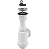 Сифон для мойки AlcaDrain (AlcaPlast) A441-DN50/40 c нержавеющей peшeткой DN70 — 1