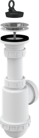 Cифон для мойки c нержавеющей peшeткой DN70 A441-DN50/40