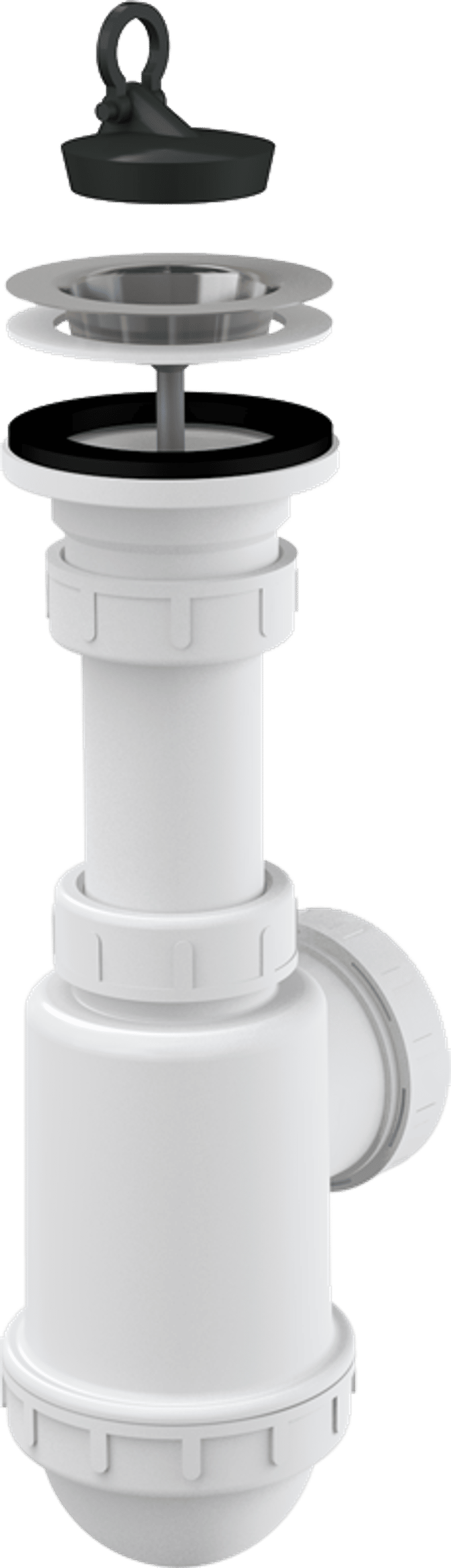 Cифон для мойки c нержавеющей peшeткой DN70 A441-DN50/40