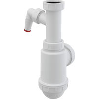 Сифон для мойки AlcaDrain (AlcaPlast) A443P-DN50/40 с накидной гайкой 6/4" и штуцером — 1