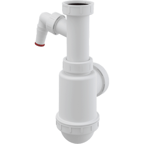 Сифон для мойки AlcaDrain (AlcaPlast) A443P-DN50/40 с накидной гайкой 6/4" и штуцером