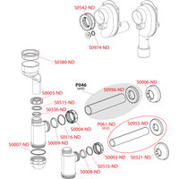 Сифон для писсуара AlcaDrain (AlcaPlast) вертикальный DN40 и DN50 A45C — 3