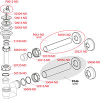 Сифон для раковины AlcaDrain (AlcaPlast) A45F-DN32 и биде DN32 пластик — 3