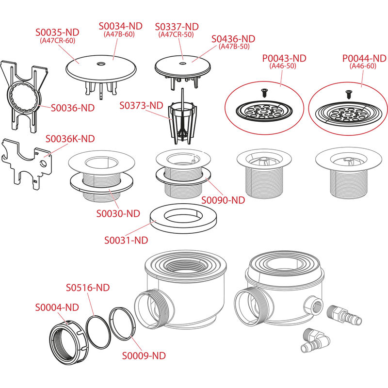 Сифон для душевого поддона AlcaDrain (AlcaPlast) A47CR-60 хром
