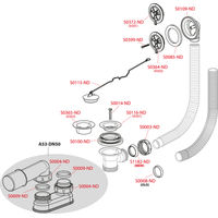 Сифон для ванны AlcaDrain (AlcaPlast) A501 хром — 3
