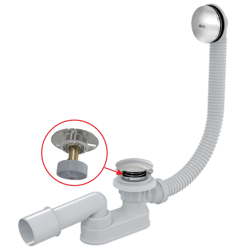 Сифон для ванны AlcaDrain (AlcaPlast) A507CKM click/clack металл
