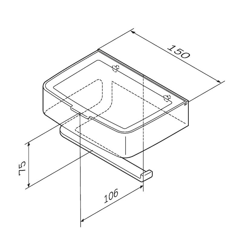 Держатель для туалетной бумаги AM.PM Inspire 2.0 A50A341500 хром с коробкой