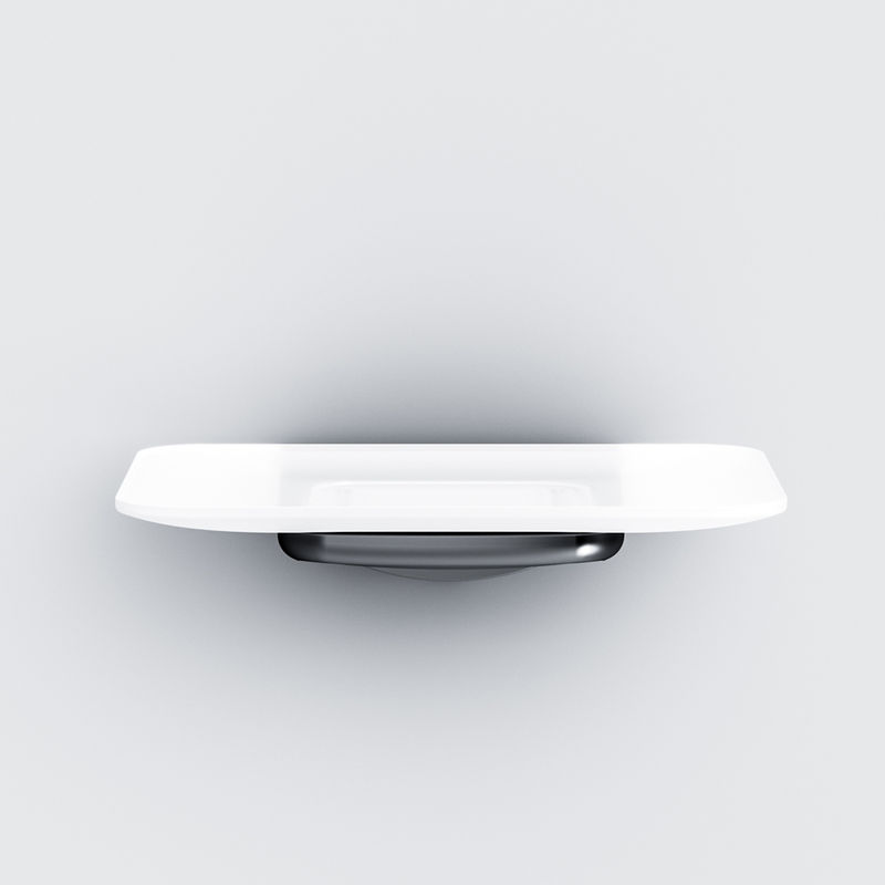 A50A34222 Inspire V2.0, Стеклянная мыльница с настенным держателем, черный, шт