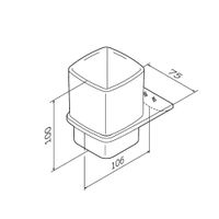 Стакан для зубных щеток AM.PM Inspire 2.0 A50A34322 черный матовый — 7