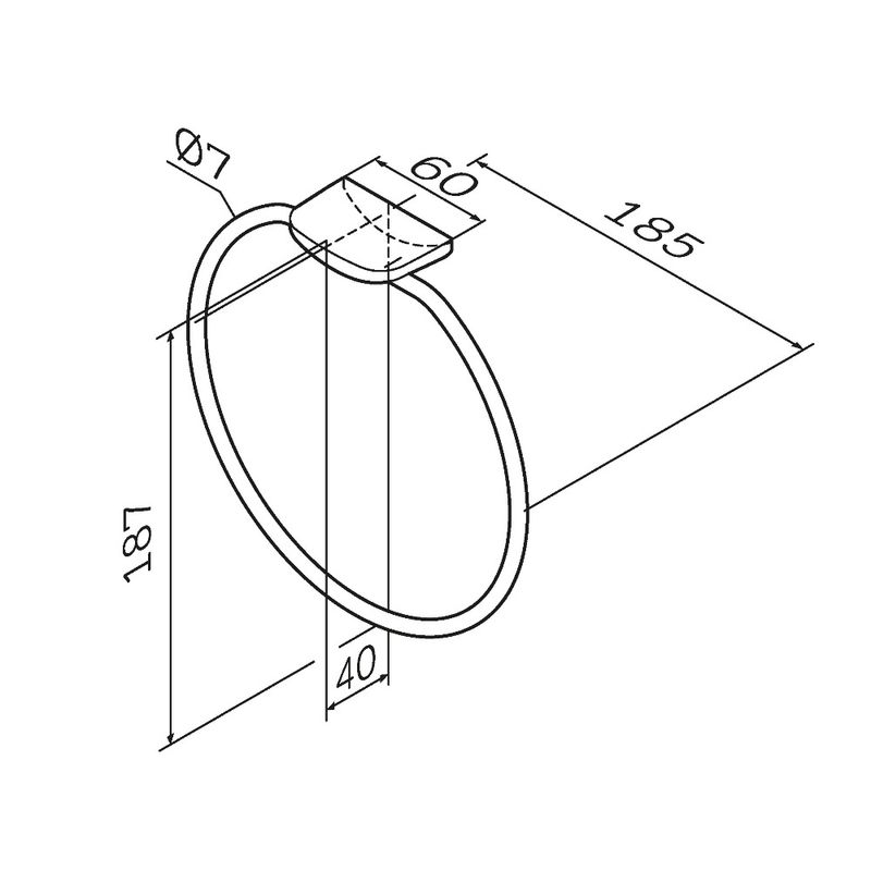 Держатель для полотенец AM.PM Inspire 2.0 A50A34400 хром