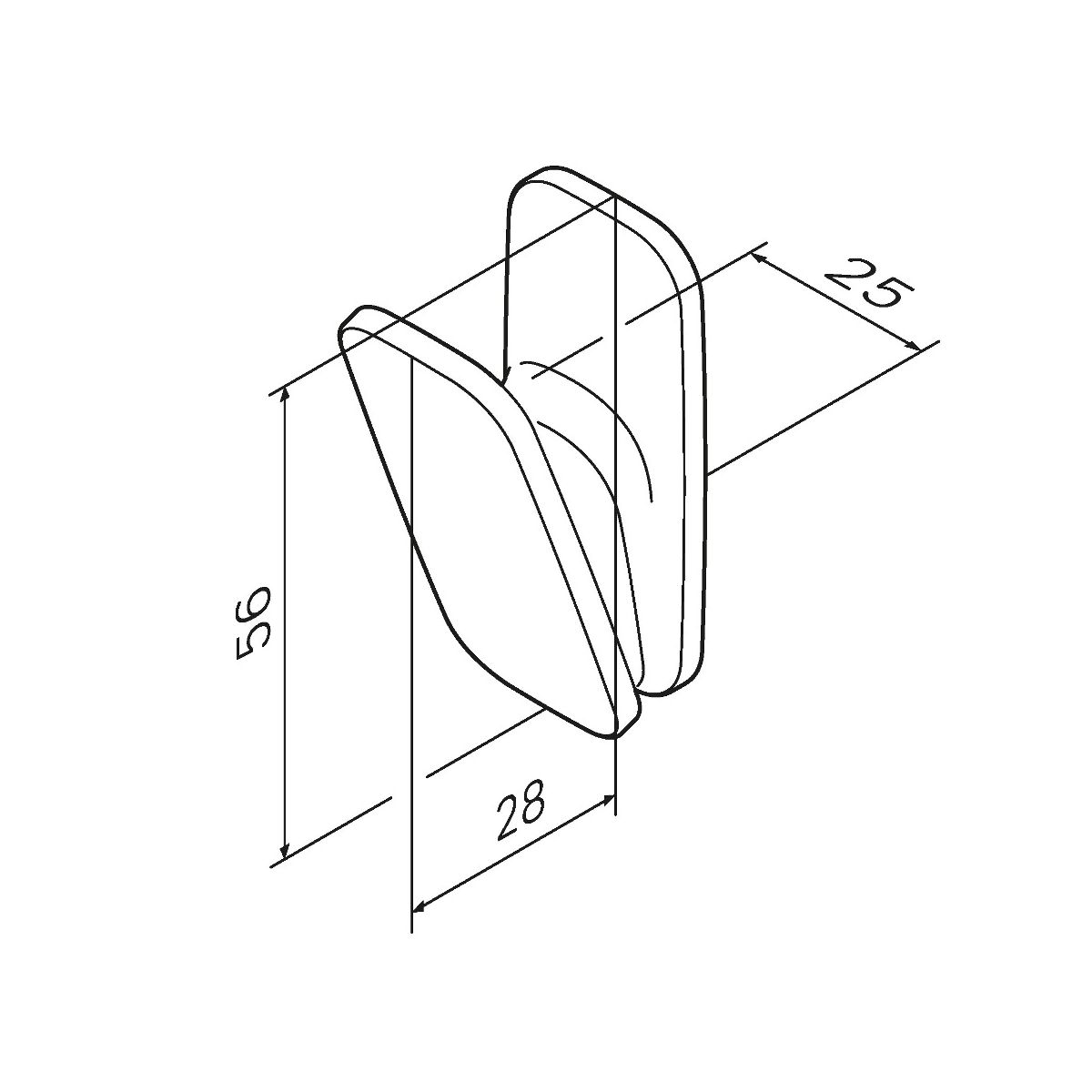 A50A35522 Inspire V2.0, Крючок для полотенец, черный, шт
