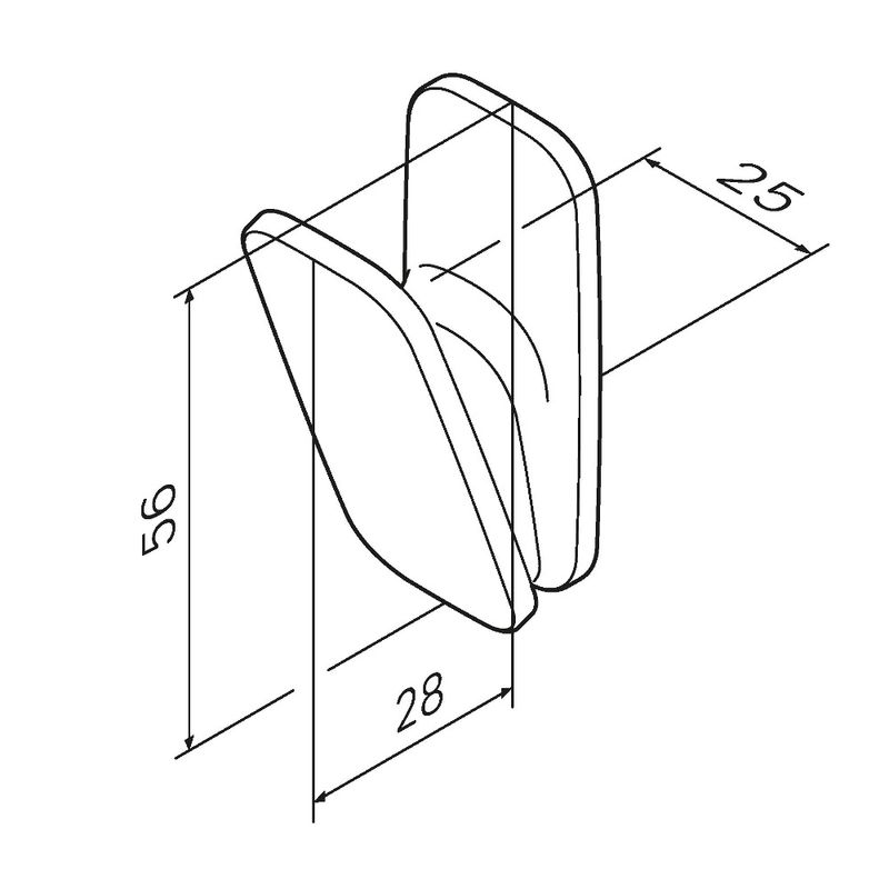 Крючок для ванной AM.PM Inspire 2.0 A50A35522 черный матовый