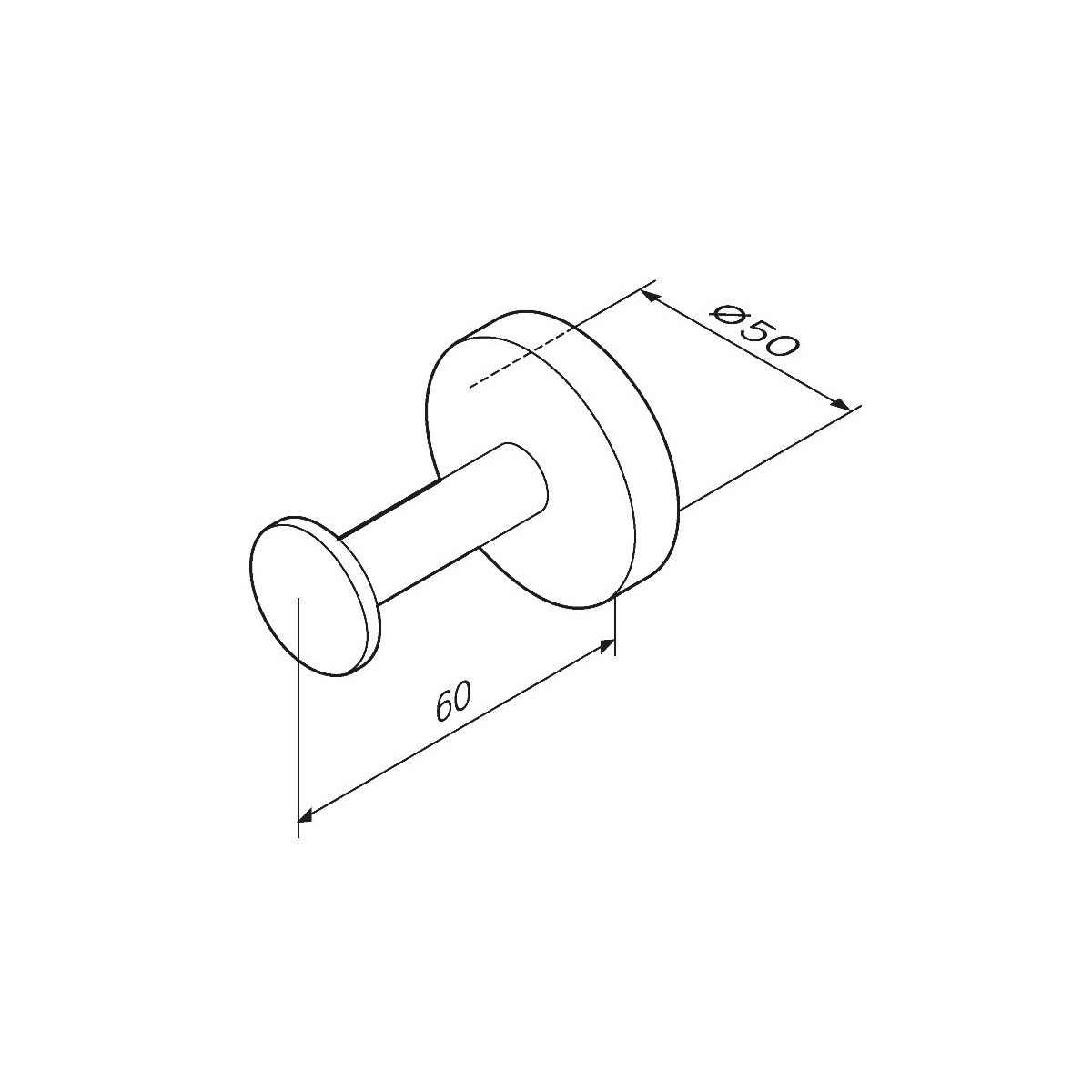 A50A35822 Inspire V2.0, Крючок для халата, черный, шт
