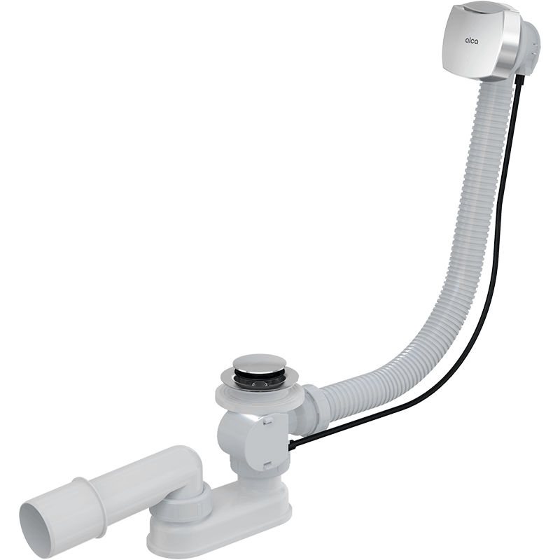 Сифон для ванны AlcaDrain (AlcaPlast) A51CR автомат комплект (хром)