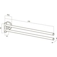 Держатель для полотенец AM.PM Bliss A5532664 хром 38 см — 5