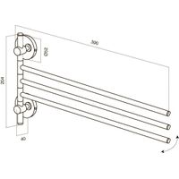 Держатель для полотенец AM.PM Bliss A5532764 хром 39 см — 4