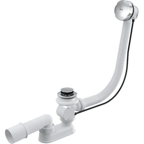 Сифон для ванны AlcaDrain (AlcaPlast) A55K-100 автомат комплект (металл)