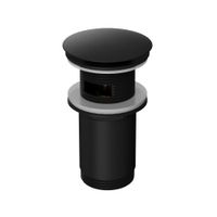 Донный клапан WHITECROSS для умывальника клик-клак / A706BL черный матовый — 1