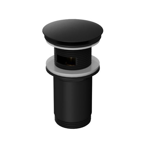 Донный клапан WHITECROSS для умывальника клик-клак / A706BL черный матовый