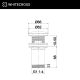 Донный клапан WHITECROSS A706CPB для умывальника, клик-клак (брашированная медь)