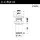Донный клапан WHITECROSS A706WHS для умывальника, клик-клак (белый мат)