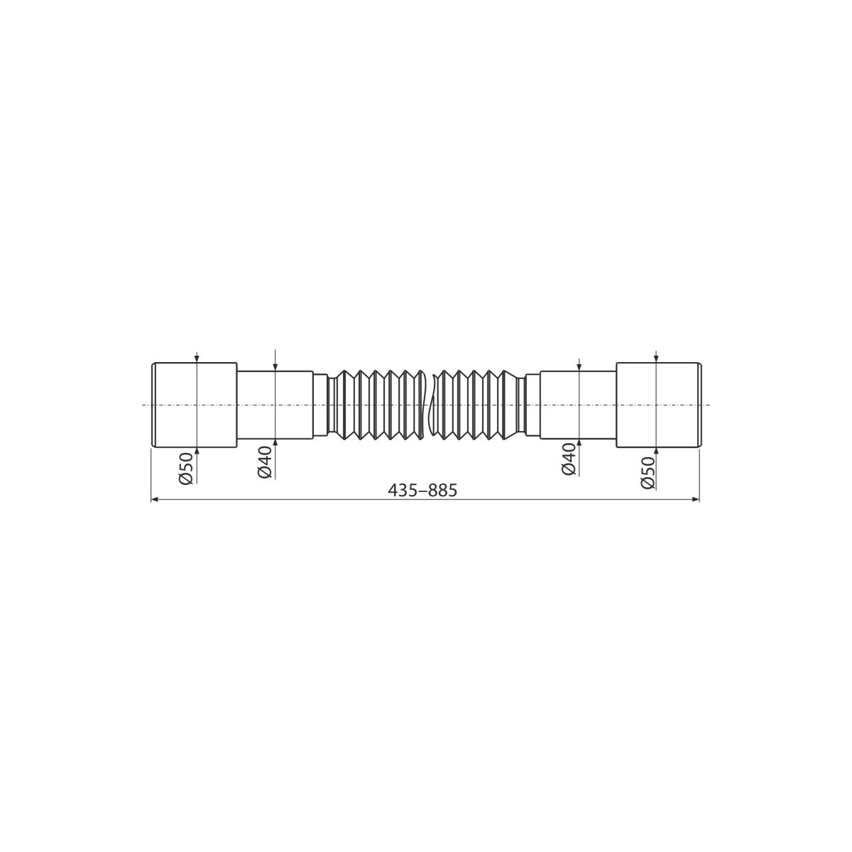 Гибкое соединение 50/40×40/50 A720