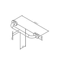 Поручень AM.PM Sense L A7432500 хром 30мм — 7