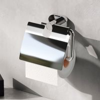 Держатель для туалетной бумаги AM.PM Sense L A74341400 хром с крышкой — 6