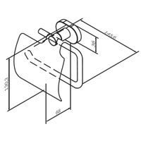 Держатель для туалетной бумаги AM.PM Sense L A74341400 хром с крышкой — 8