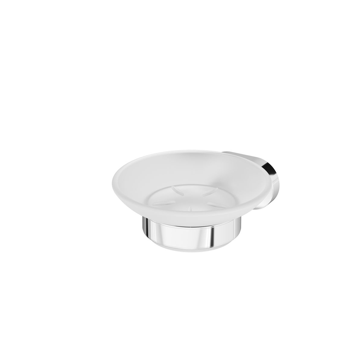 A7434200 Sense L, Стеклянная мыльница с настенным держателем, хром