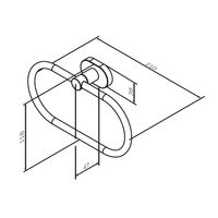 Держатель для полотенец AM.PM Sense L A7434400 хром — 7