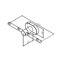 Вешалка для ванной AM.PM Sense L A7435900 хром — 7