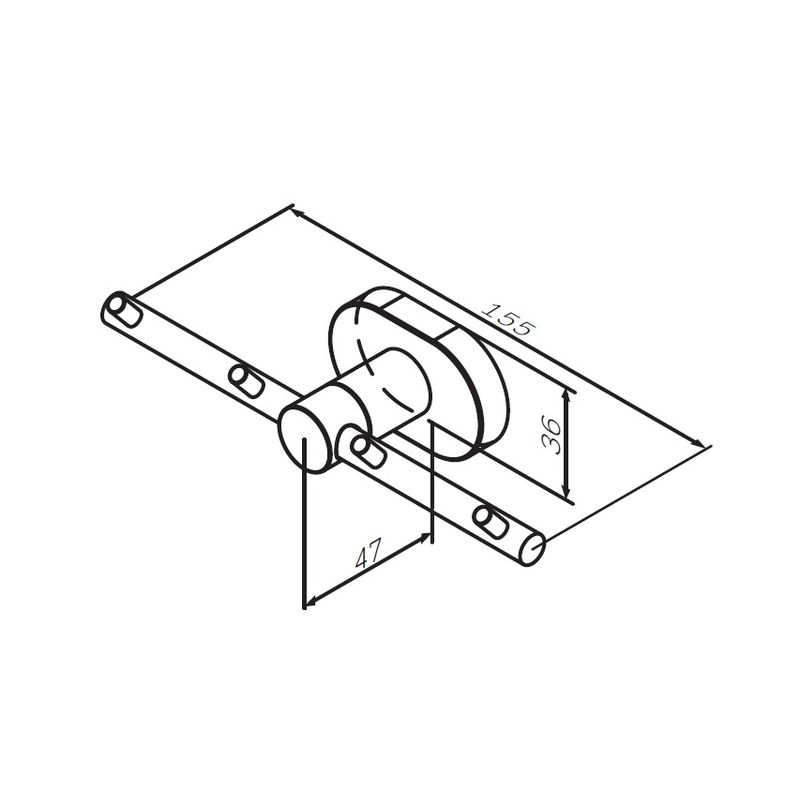 Вешалка для ванной AM.PM Sense L A7435900 хром