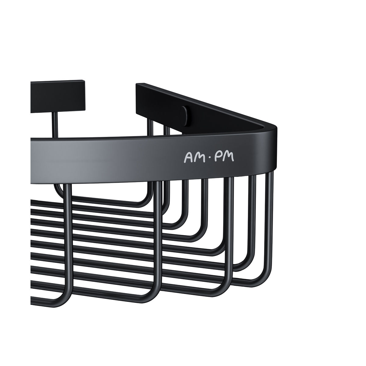 A7452222 Sense L Корзина для душа угловая двухъярусная, черный