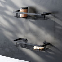 Набор полок для ванной AM.PM Sense L A7453222 черный матовый (2 шт) — 5
