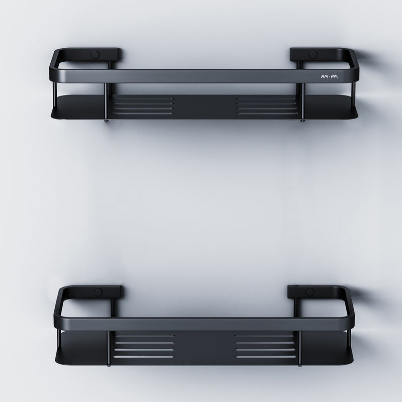 Набор полок для ванной AM.PM Sense L A7453222 черный матовый (2 шт)