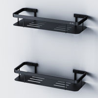 Набор полок для ванной AM.PM Sense L A7453222 черный матовый (2 шт) — 1