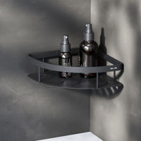 Полка для ванной AM.PM Sense L A7454122 черный матовый угловая — 5