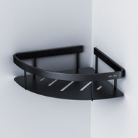 Полка для ванной AM.PM Sense L A7454122 черный матовый угловая — 1