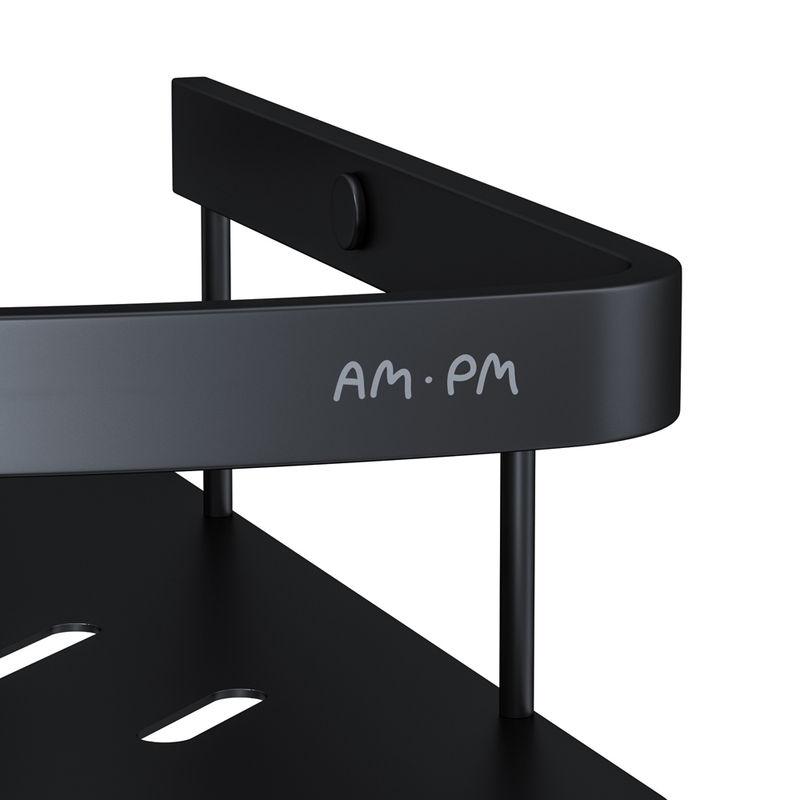 Полка для ванной AM.PM Sense L A7454122 черный матовый угловая