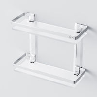 Полка для ванной AM.PM Sense L A7455200 алюминий стеклянная — 1