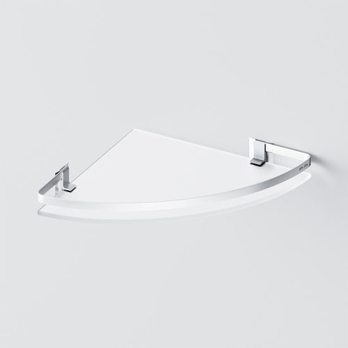 Полка для ванной AM.PM Sense L A7456100 алюминий угловая стеклянная