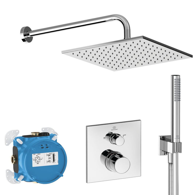 Система для душа скрытого монтажа Ideal Standard Ceratherm C100 A7572AA с термостатом 7 в 1 хром