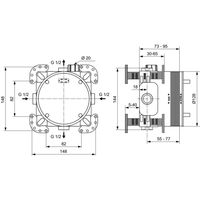 Система для душа скрытого монтажа Ideal Standard Navigo A7772AA с термстатом 7 в 1 хром — 3