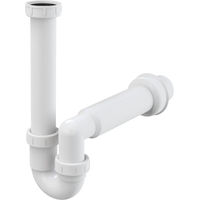 Сифон для раковины AlcaDrain (AlcaPlast) A80-DN50 с накидной гайкой 6/4" — 1