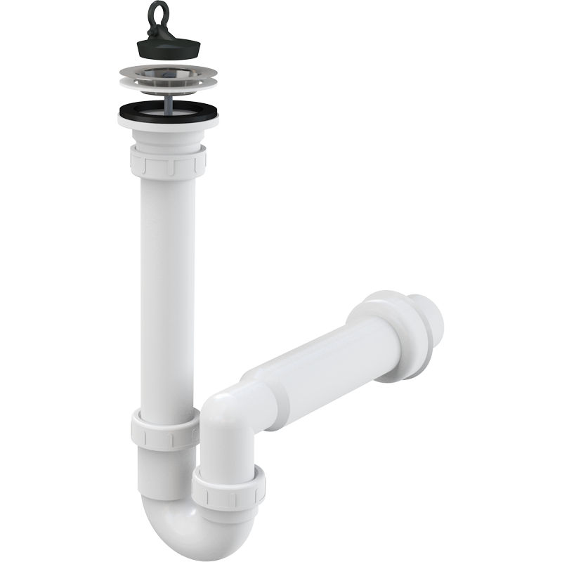 Сифон для раковины AlcaDrain (AlcaPlast) A800-DN50 с нержавеющей peшeткой DN70