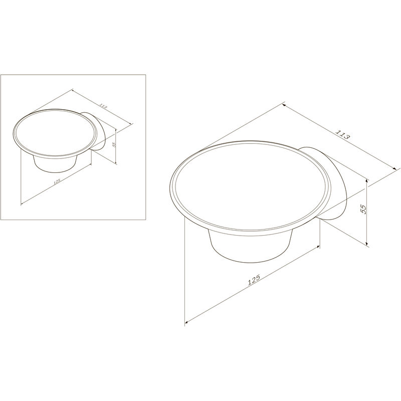 Мыльница AM.PM Like A8034200 хром