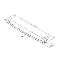 Держатель для полотенец AM.PM Like A80346400 хром 60 см — 7