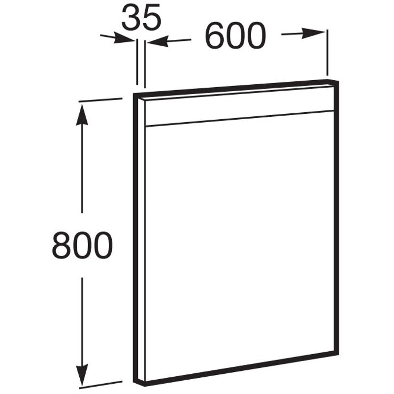 Зеркало Roca Prisma Basic 60 см с подсветкой / A812257000